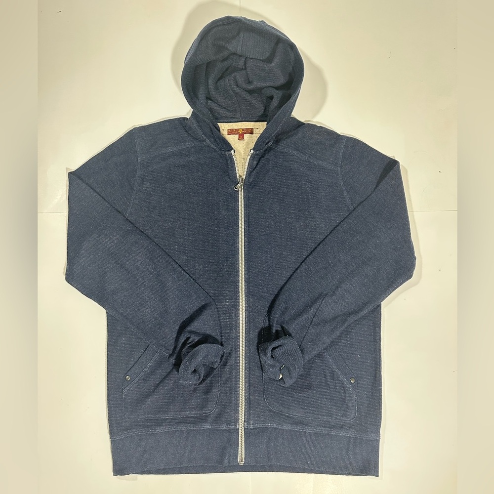 Men’s 7 For All Mankind Full-Zip Hoodie in Navy, Size Small